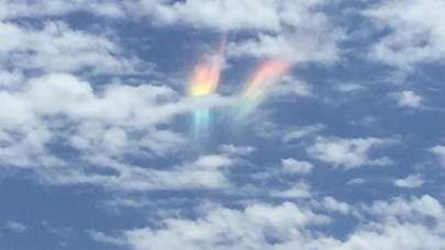 Gökyüzünde aniden çıktı! Şaşırtan görüntüler