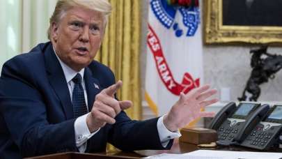 Trump'tan gösterilere ilişkin protestoculara sert uyarı