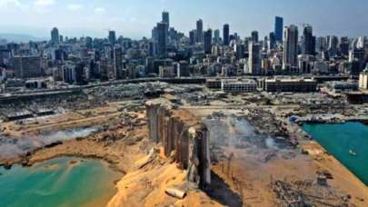 Patlamanın yarattığı şok dalgası görüntülendi