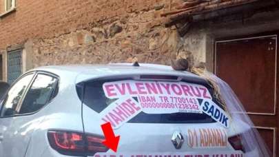 Arabaya IBAN yazdılar, esas espri aşağıda