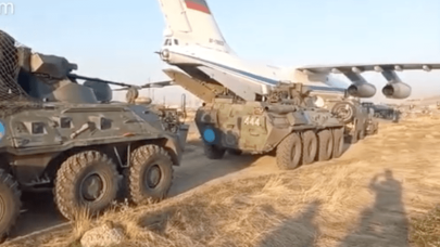 Bölgeye geldiler! Ruslar böyle görüntülendi