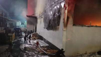 Kocaeli'de silah fabrikasında yangın