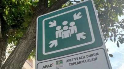 AFAD'dan deprem toplanma alanları açıklaması
