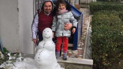 Hırsızlar kardan adamı çaldı