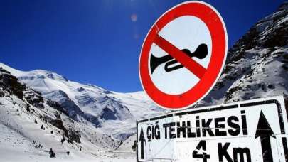 Doğu'da 4 il için çığ uyarısı yapıldı