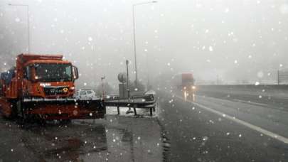 Bolu Dağı'nda kar yağışı başladı
