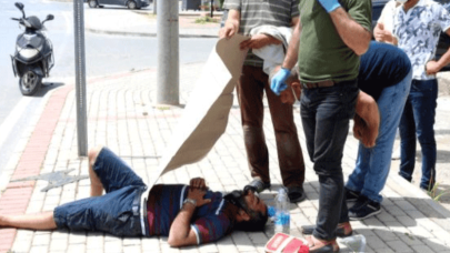 Kaza yapan sürücüyü böyle korudular