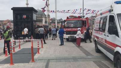 Taksim'de kurtarma operasyonu! Mahsur kaldılar