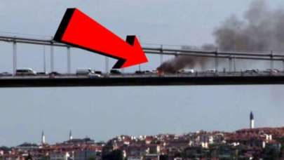 Köprüde araç yangını! Trafik durma noktasına geldi