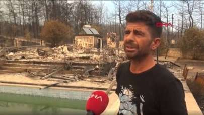 Alevlerin ortasında kalan aile böyle kurtuldu!