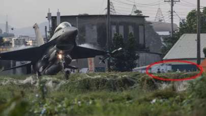 Bir ilk! Savaş uçakları sokağa indi