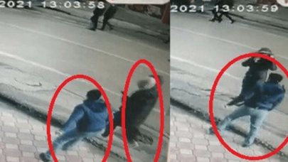 Adam hiç tanımadığı kadının burnunu kırdı