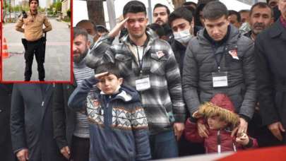 Şehit mahalle bekçisi için tören düzenlendi