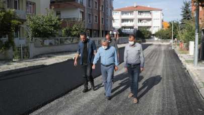 Kütahya Belediyesi 2021'de 65 bin 812 ton asfalt serimi gerçekleştirdi