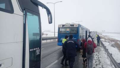 Gölbaşı Belediyesi yolcuların imdadına yetişti