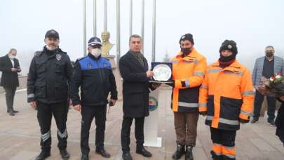 Başkan Şimşek’e davullu zurnalı karşılama