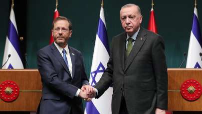 Erdoğan ile İsrail Cumhurbaşkanı'ndan ortak basın toplantısı!