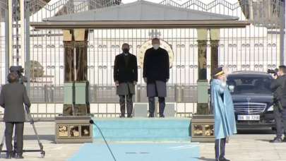 Cumhurbaşkanı Erdoğan, Almanya Şansölyesi Scholz'u resmi törenle karşıladı