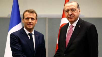 Cumhurbaşkanı Erdoğan, Fransa Cumhurbaşkanı Macron ile bir araya geldi