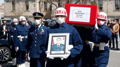 Şehit Üsteğmen Ömer Delibaş, Kayseri'de son yolculuğuna uğurlandı