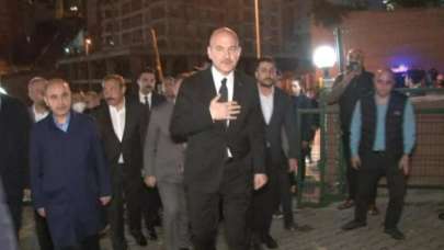 Bakan Soylu'dan, şehit Teğmen Kaan Kanlıkuyu'nun babasına taziye ziyareti