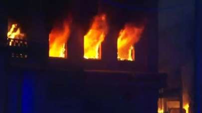 Kiev'de iki patlama birden! Dumanlar yükseliyor