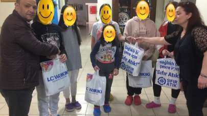 Çocukları sevindiren ziyaret