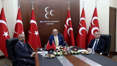 MHP’de bayramlaşma video konferans yöntemi ile yapıldı