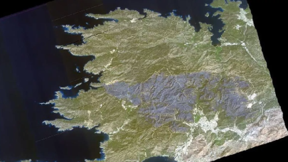 Marmaris'teki yangın... MSB uydu görüntülerini paylaştı