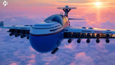 Nükleer enerjiyle çalışacak ''uçan otel'' tanıtıldı