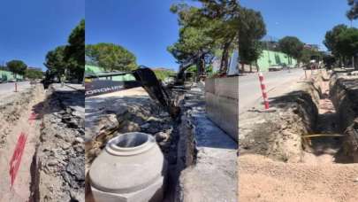 Gördes’e 6 milyon liralık altyapı yatırımında ilk kazma vuruldu