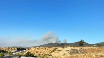 Mersin'de çıkan orman yangınına müdahale ediliyor