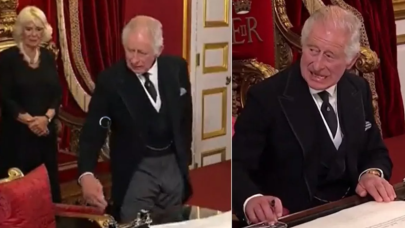 Kral Charles'ın sert tavırları! El hareketi gündem oldu
