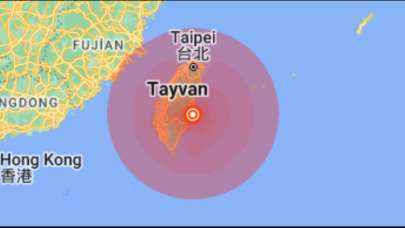 Tayvan'da 7,2 büyüklüğünde deprem