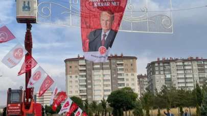 Erzurum, MHP Lideri Bahçeli mitingine hazır