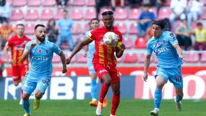 Trabzonspor Kayseri'de 83'te geri döndü!