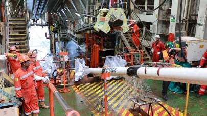 Karadeniz gazını karaya taşıyacak boru hattında sona doğru
