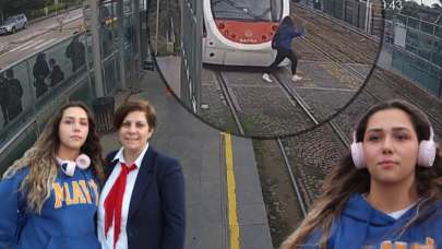 Vatmanın yaptığı ani fren genç kızın hayatını kurtardı