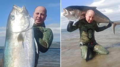 Çanakkale'de avlandı! 'İlk defa böyle bir şey gördüm'