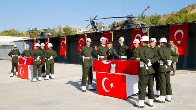 Irak'ın kuzeyinde şehit olan 2 asker törenle memleketlerine uğurlandı