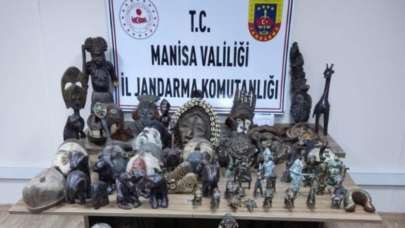 Manisa'da aracında tarihi eser elen geçirilen kişi gözaltına alındı