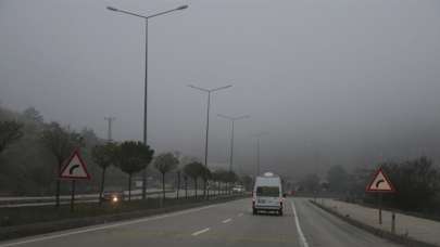 Tokat'ta sis: Görüş mesafesi 50 metreye düştü