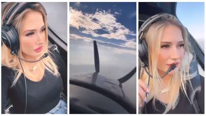 Bursa'da uçağın düşmeden önce kokpitten çekilen görüntüleri ortaya çıktı