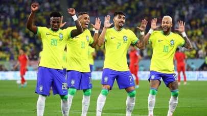 Brezilya gol şovuyla çeyrek finalde