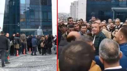 CHP'li Ataşehir Belediyesi'nde maaşlarını alamayan işçilerden protesto