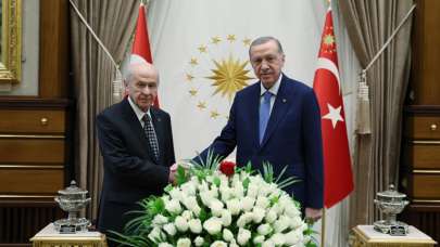 Cumhurbaşkanı Recep Tayyip Erdoğan ve MHP Genel Başkanı Devlet Bahçeli bir araya geldi