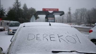 Trakya'da kar yağışı başladı