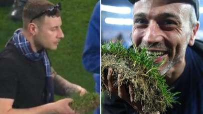 Fiyatı her geçen saniye artıyor! Çimleri söküp açık artırmaya çıkardı 