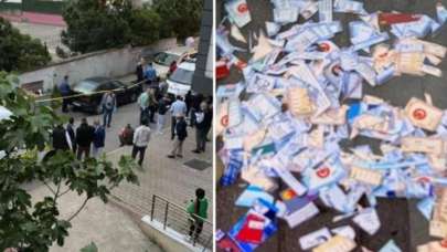 Pendik'te bir okulun önündeki çöpte çok sayıda kesilmiş kimlik bulundu