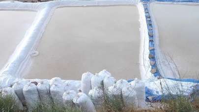 Dağdan akan tuzlu su, köylünün geçim kaynağı oldu! 3 ayda 150 bin lira kazanıyorlar